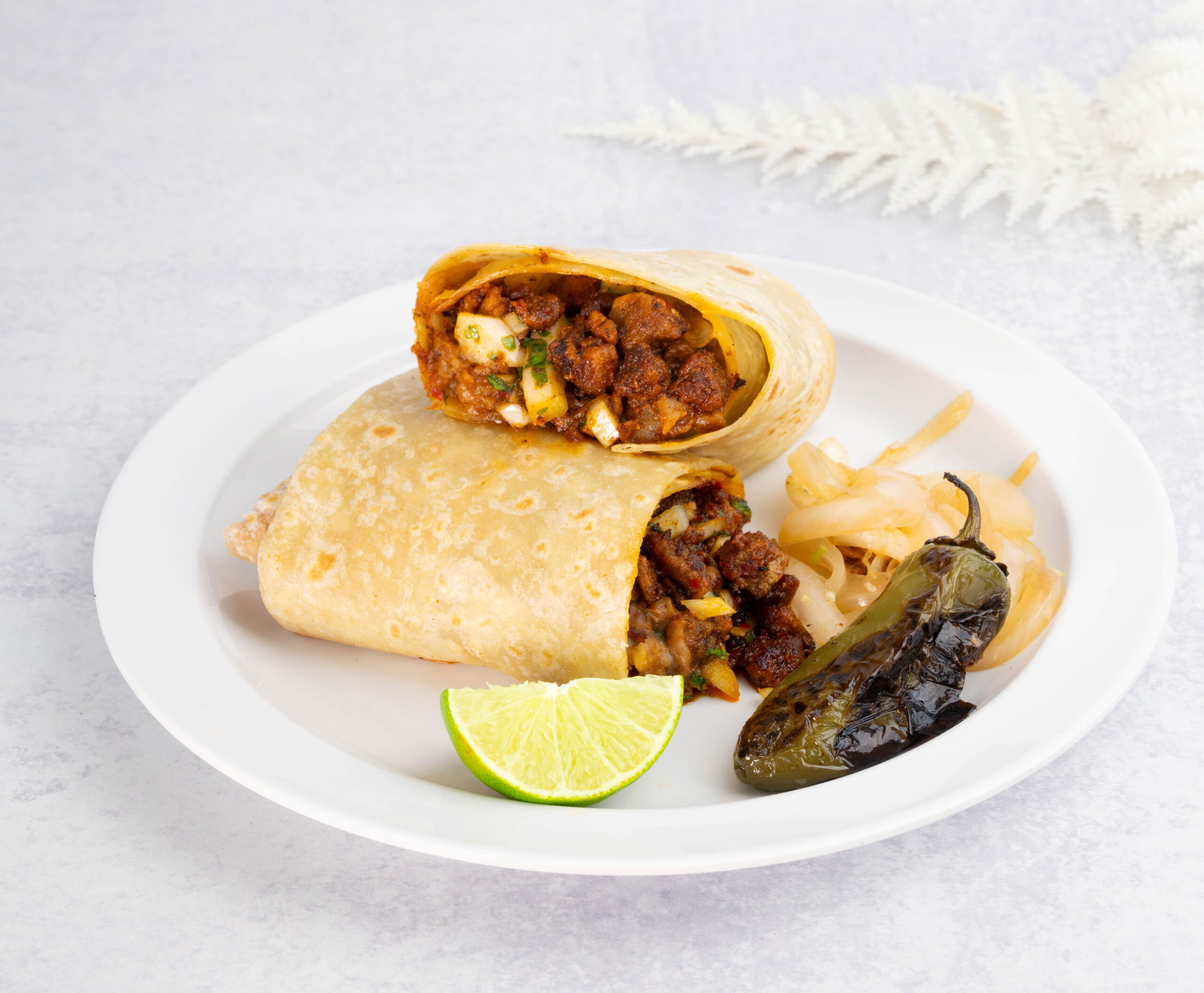 Al pastor burrito